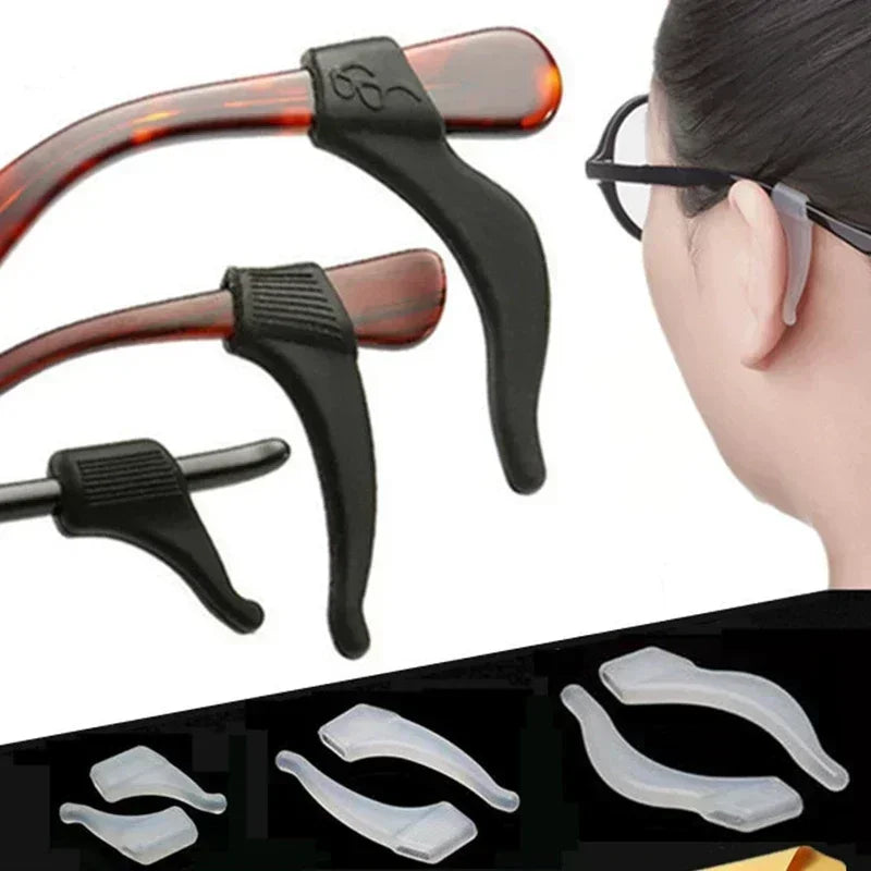60x Crochets en Silicone pour Lunettes Antiglisse