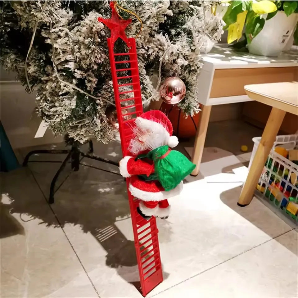 Échelle Père Noël Mécanique avec Musique & LED