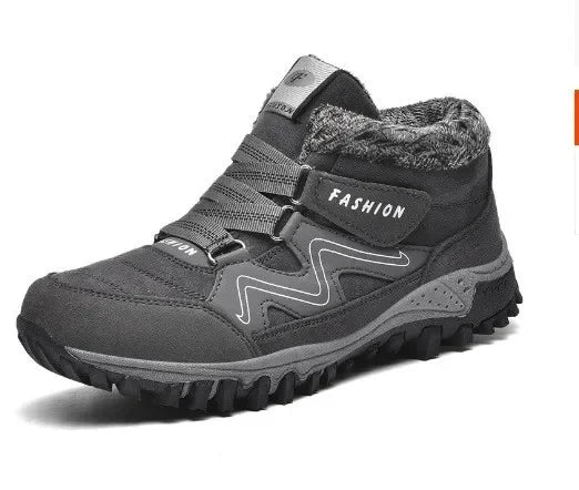 Bottes de Neige d'Hiver à Velcro - Mixte