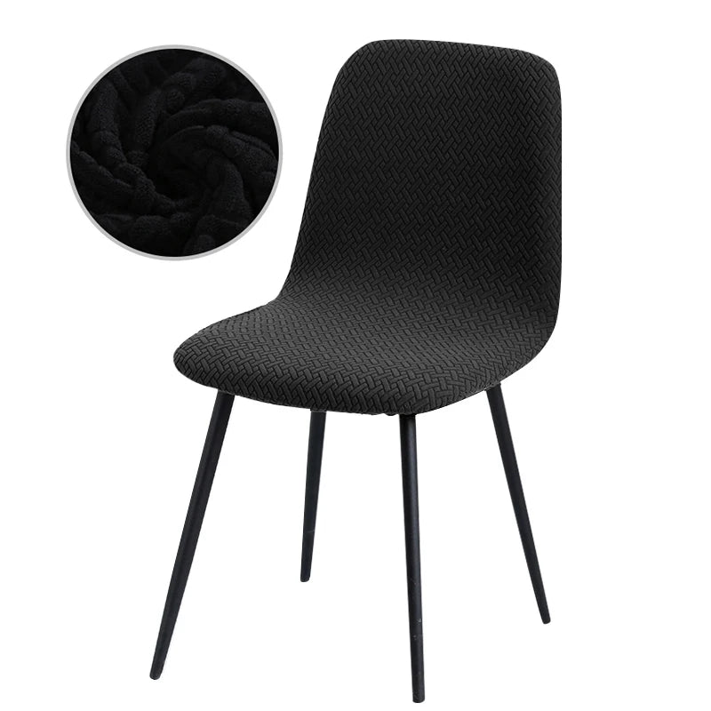 Housse de Chaise en Velours Extensible