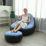 Pouf Gonflable COSY+ avec repose pied + Pompe OFFERTE