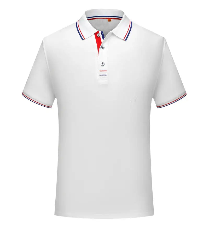 Polo homme décontracté respirant à col revers