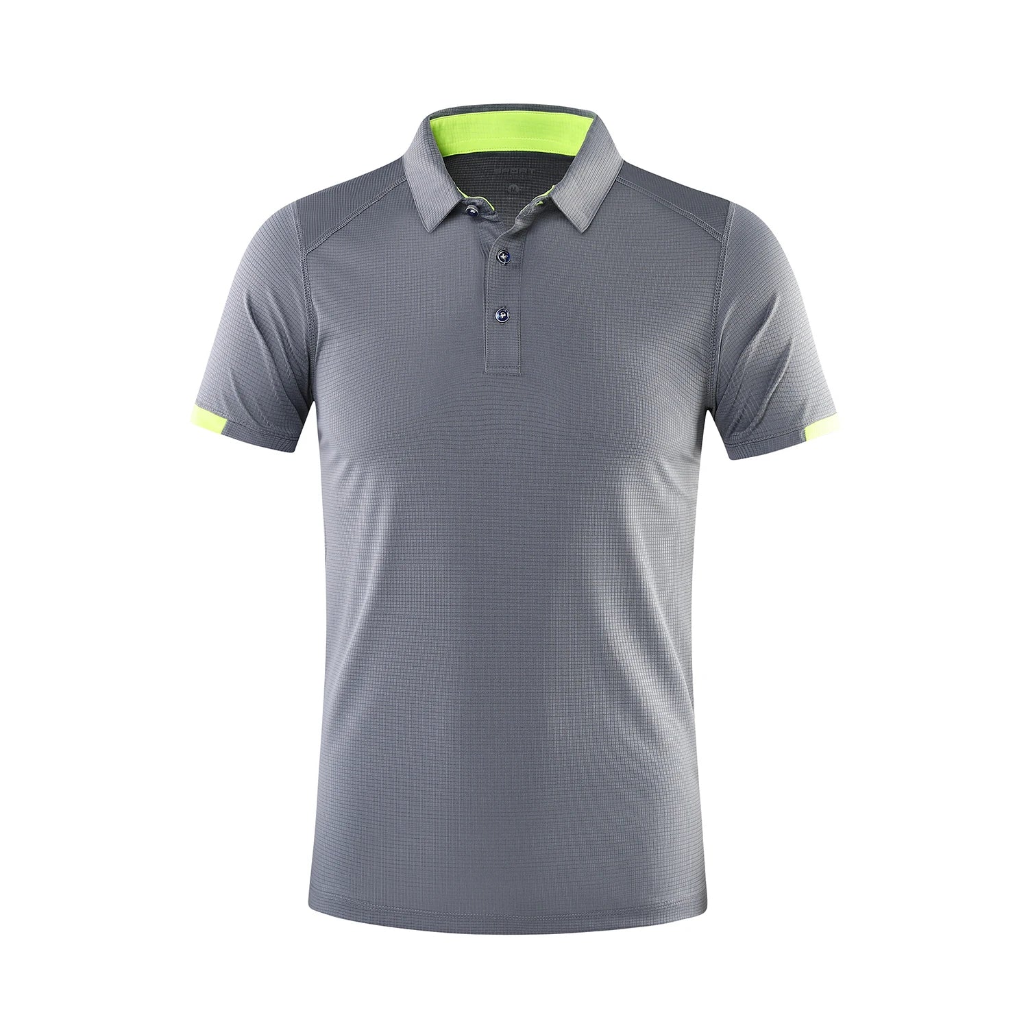 Polo homme manches courtes à séchage rapide — col revers respirant