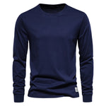 T-Shirt en 100% Coton Intemporel Manches Longues - Homme