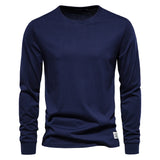 T-Shirt en 100% Coton Intemporel Manches Longues - Homme