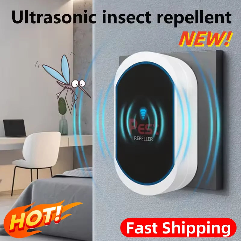 Répulsif Ultrasonique Anti-Nuisibles – Format Prise pour Usage Domestique
