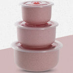 Bols Micro-ondables avec Couvercle Dateur - 3 pièces