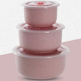 Bols Micro-ondables avec Couvercle Dateur - 3 pièces
