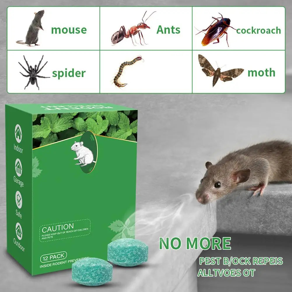 12x Répulsifs Anti Rats & Souris à Base de Plantes
