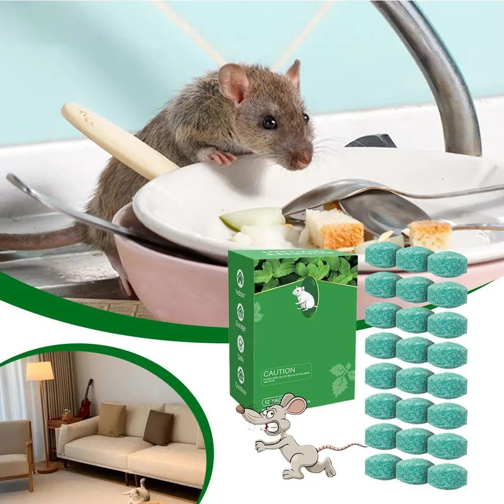 12x Répulsifs Anti Rats & Souris à Base de Plantes