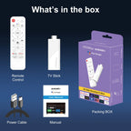Clé TV Android H96 Max WiFi 6 Ultra Rapide avec Télécommande Vocale