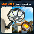 Projecteur Solaire Extérieur LED Étanche - avec Détecteur de Mouvement et Télécommande