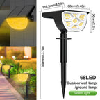 Projecteurs Solaires 72 LED IP65 – 3 Modes Extérieurs