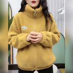 Veste Zippée en peluche douce pour femme
