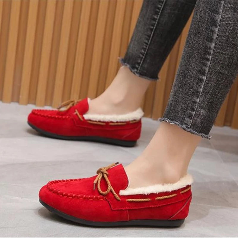 Mocassins d'hiver intérieur polaire pour femme