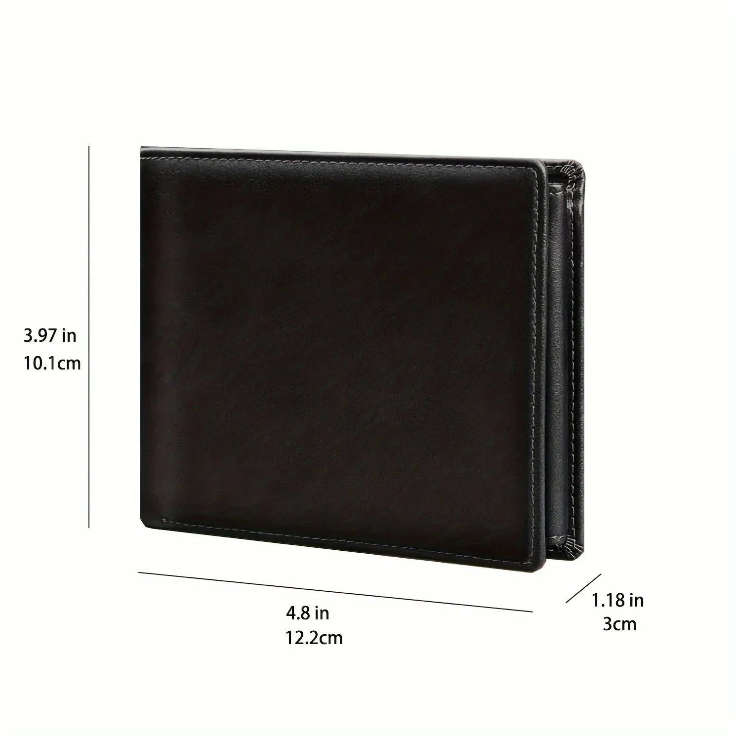 Portefeuille Anti-RFID en Cuir PU Grande Capacité - Homme