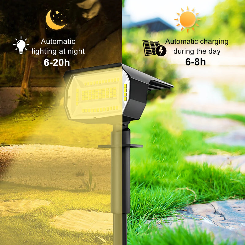 Projecteur LED Solaire pour Jardin et extérieur