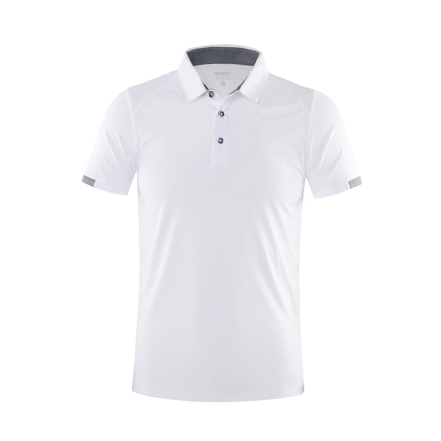 Polo homme manches courtes à séchage rapide — col revers respirant