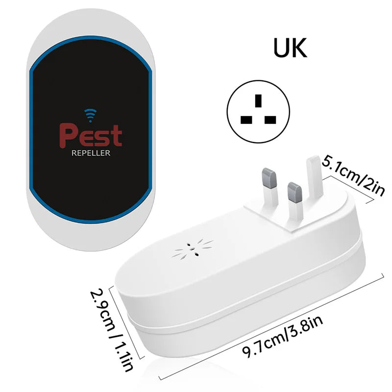 PEST REPELLENT - Répulsif d'Insectes Domestique Électronique à Ultrasons