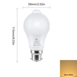 Lot de 4 Ampoules LED Economiques avec Détecteur de Mouvement