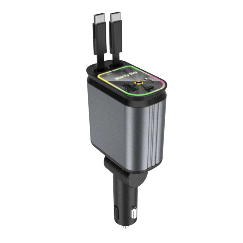 Chargeur Voiture LED Ciel Étoilé 4-en-1