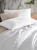 Housse de Coussin en Mousseline 100 % Coton Doux & Respirant – 5 Tailles & 12 Couleurs