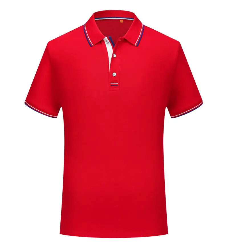 Polo homme décontracté respirant à col revers