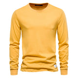 T-Shirt en 100% Coton Intemporel Manches Longues - Homme