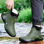 Bottines de Pluie d'Hiver Imperméables à Doublure Chaude – Semelle Antidérapante