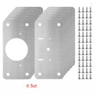 Kit de Réparation de Charnières d'Armoires en Acier Inox - 4PCS + VIS OFFERTES