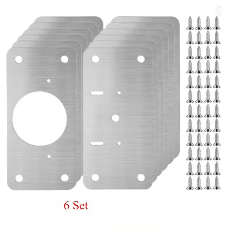 Kit de Réparation de Charnières d'Armoires en Acier Inox - 4PCS + VIS OFFERTES