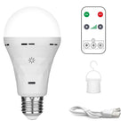 Ampoule LED E27 Rechargeable USB à Batterie Intégrée — Intensité Variable, Télécommande & Minuterie