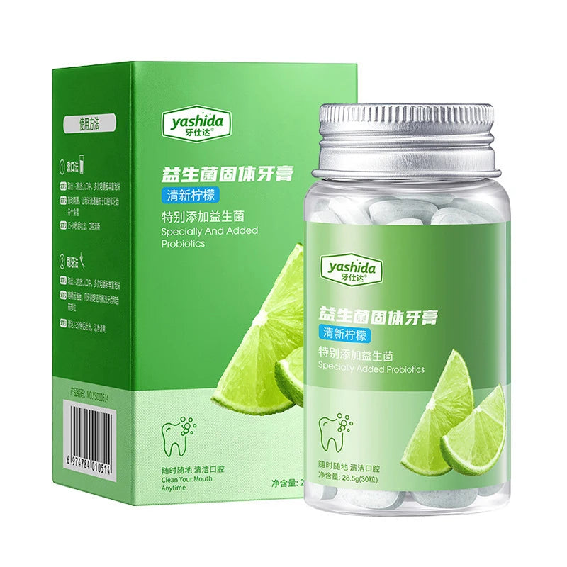 Le Dentifrice à Croquer Haleine Fraîche - 30 Pastilles