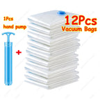 3x Sacs de Rangement sous vide 80% GAIN DE PLACE - Pompe OFFERTE