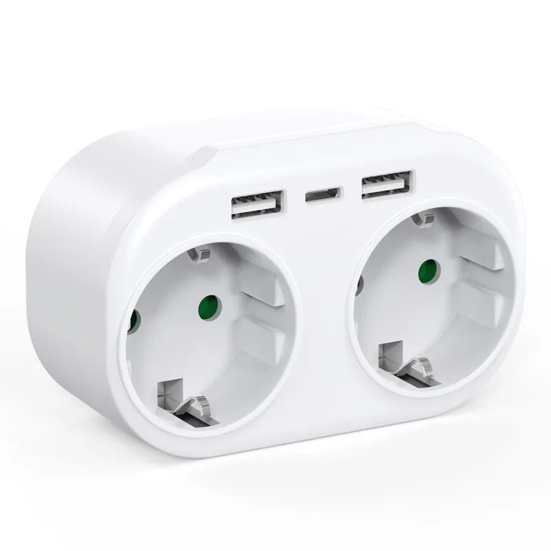 Multiprise murale 5 en 1 - USB et USB Type C