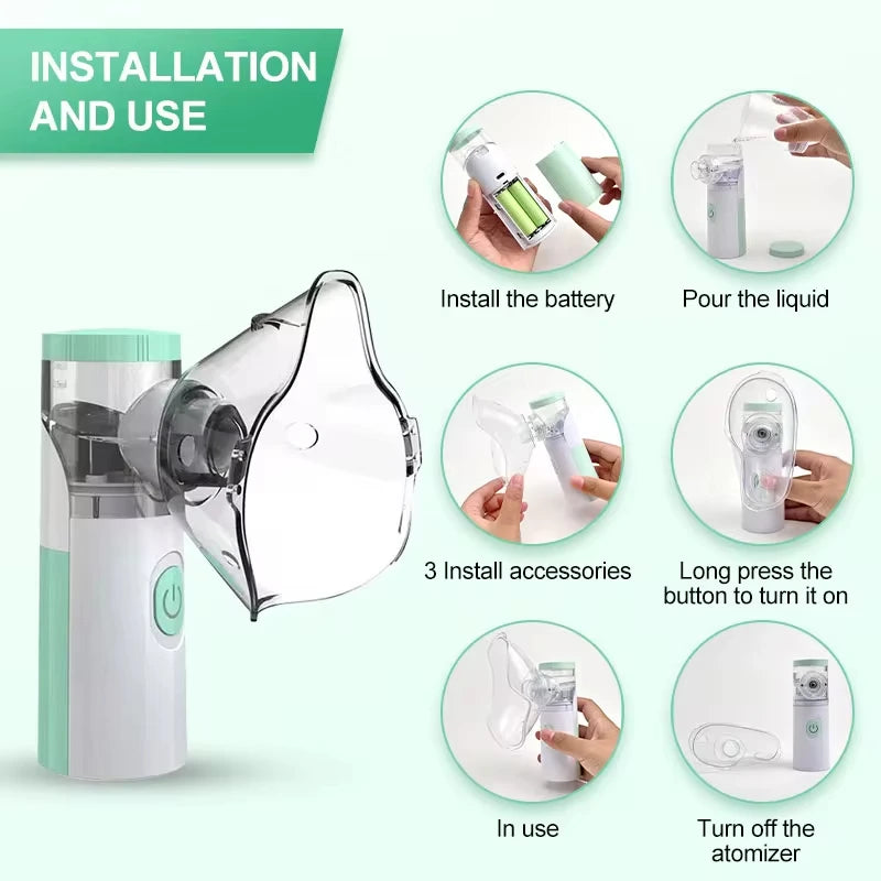 Mini Nébuliseur Médical - Idéal pour maladies respiratoires