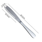 3x Couteau à beurre multifonctions 3 en 1 en Inox + 1 Couteau OFFERT