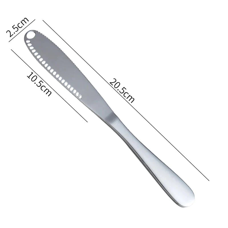 3x Couteau à beurre multifonctions 3 en 1 en Inox + 1 Couteau OFFERT