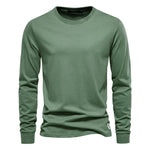 T-Shirt en 100% Coton Intemporel Manches Longues - Homme