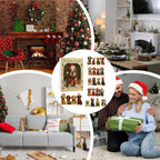 Calendrier de l'Avent 24 Ornements Chiens de Noël