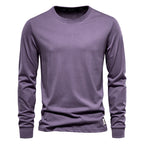 T-Shirt en 100% Coton Intemporel Manches Longues - Homme