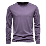 T-Shirt en 100% Coton Intemporel Manches Longues - Homme
