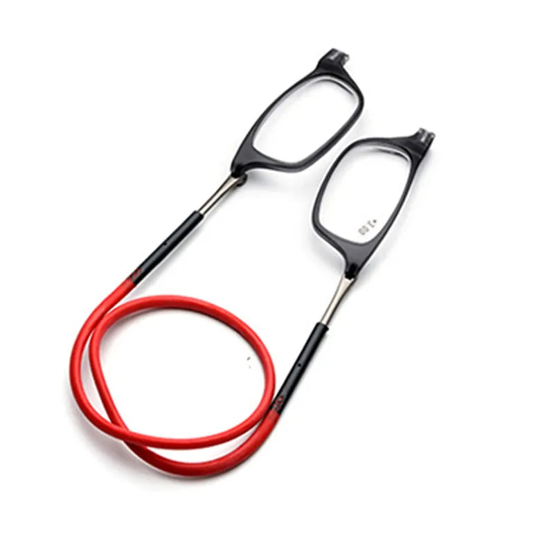 Lunettes presbytes pliables avec cordon en silicone