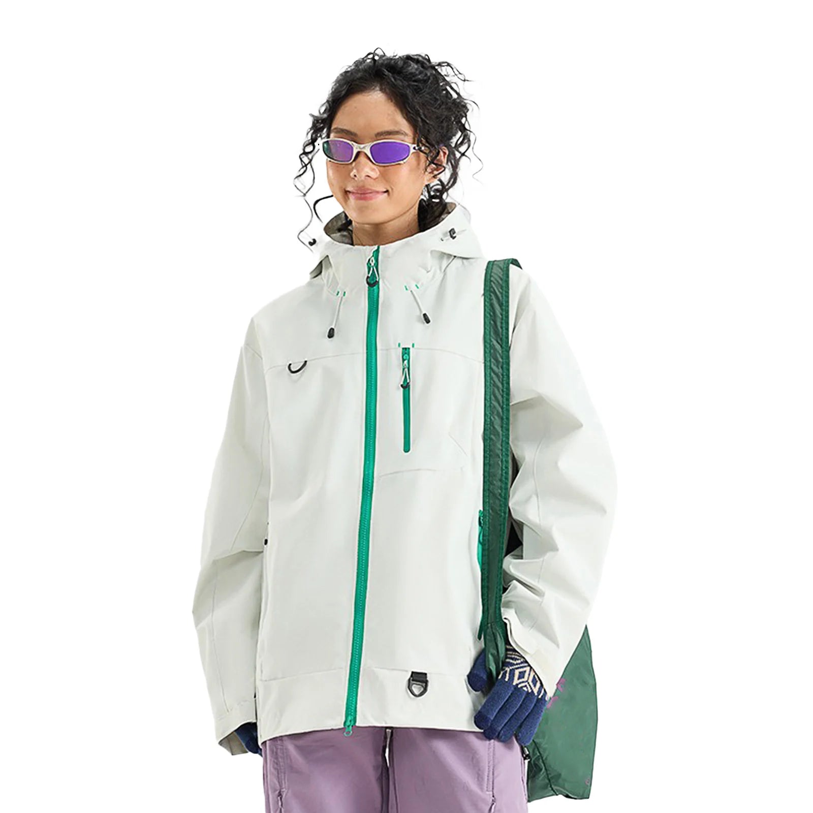 Veste de Randonnée Coupe-Vent Bicolore - Femme