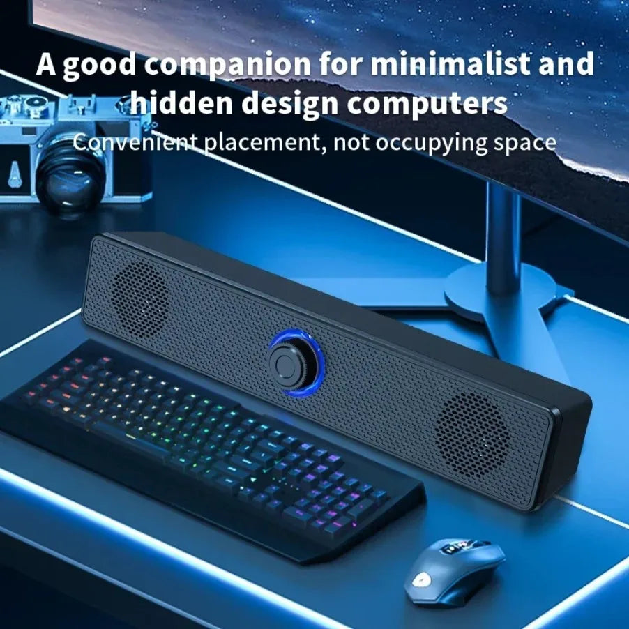 Barre de Son Bluetooth & USB Filaire/Sans Fil — Surround Home Cinéma