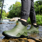 Bottines de Pluie d'Hiver Imperméables à Doublure Chaude – Semelle Antidérapante