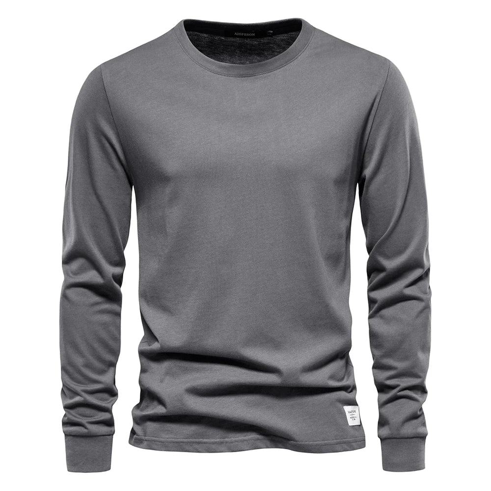T-Shirt en 100% Coton Intemporel Manches Longues - Homme