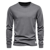 T-Shirt en 100% Coton Intemporel Manches Longues - Homme