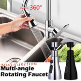 Extension de Robinet de Cuisine Double Boule Rotative 3 Modes