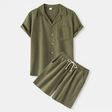 Ensemble Chemise & Short en Coton Respirant